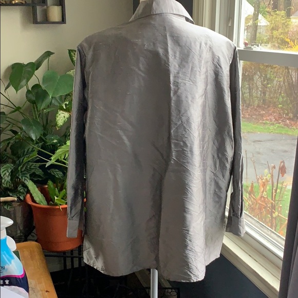Silver Silk Lore button up blouse with tank Size 1X - Picture 2 of 7